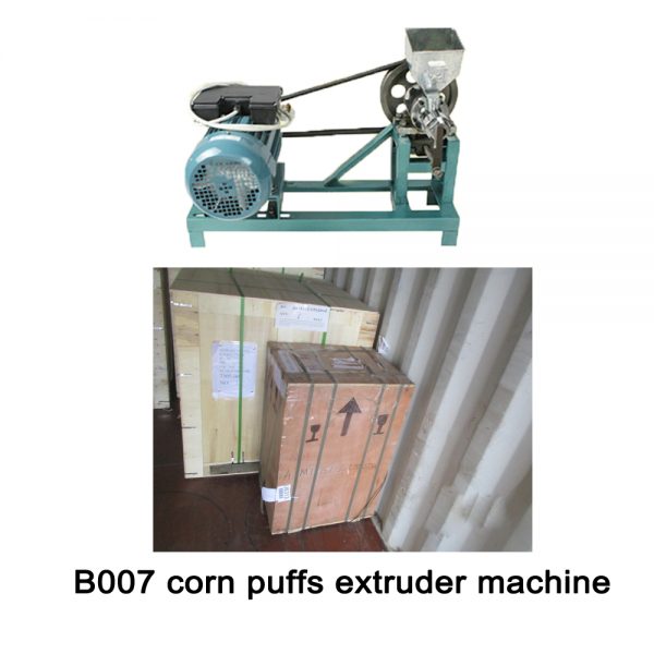 Packaging for corn puffs extruder machine