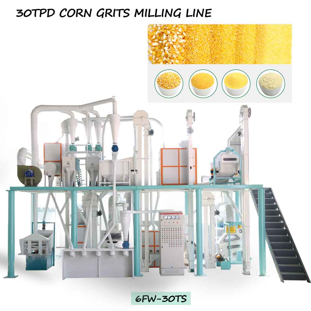 30TPD CORN GRITS MILLING LINE