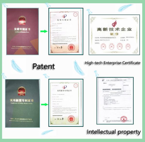 Shining's certificate patent many for Corn puff making machine