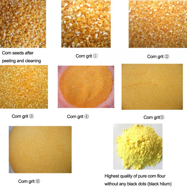maize milling machine finished product