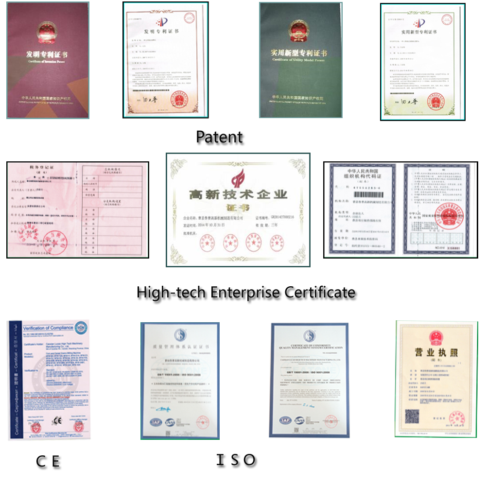 Patent Certificates for whole grain milling