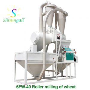 Roller milling of wheat