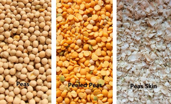 peas peeling effect